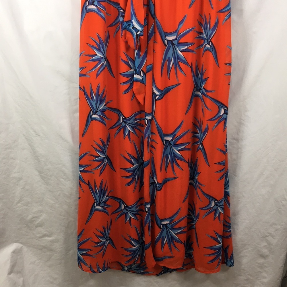 Luxology Coral Blue Tropical Floral Sleeveless Maxi Dress Size 18 NEW With Tags - Picture 9 of 11